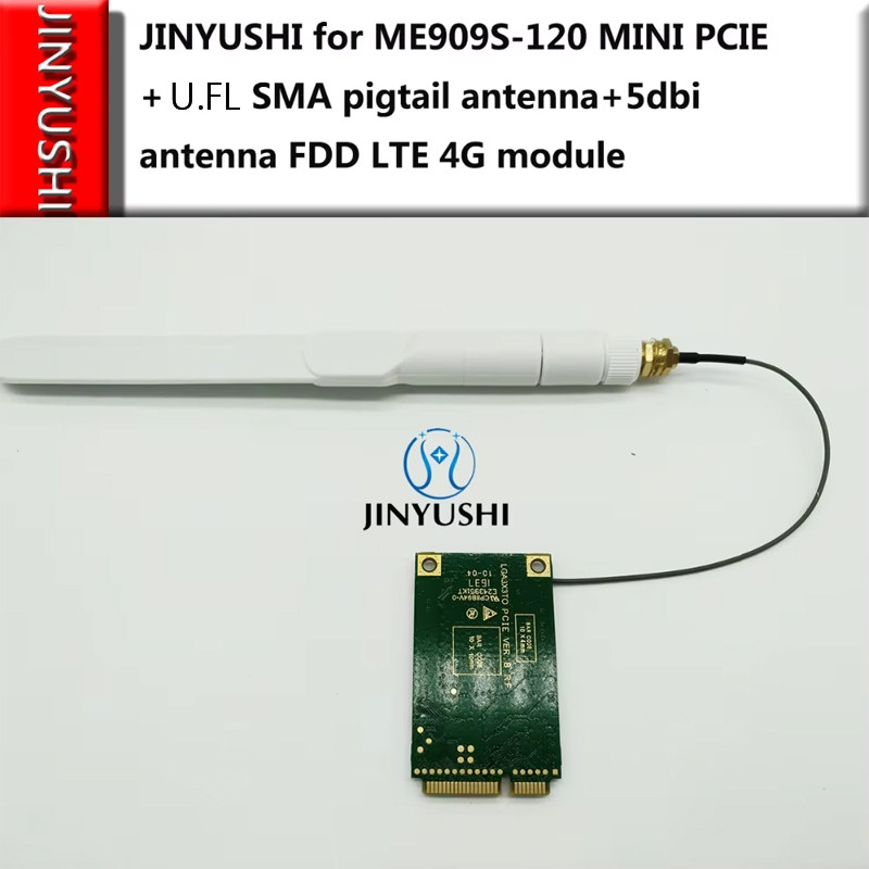 ME909S-120 MINI PCIE+U.FL SMA pigtail antenna+5dbi antenna 4G FDD LTE 4G WCDMA GSM Module