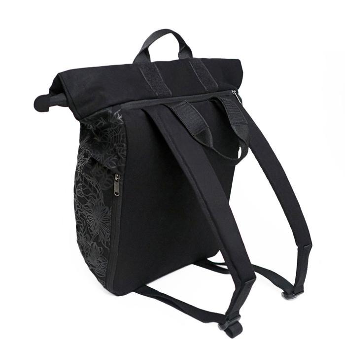 Sackai Symmetria Rolltop Backpack The Analog Artwork - Black
