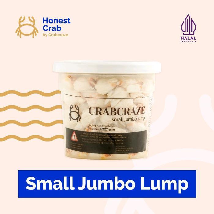 Crabcraze Crabmeat Small Jumbo 454 Gr (Daging Kepiting Kupas