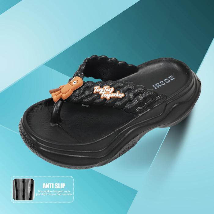 Sandal Jelly Anak Perempuan 2025 Sandal Anak Perempuan Sandal Jepit Tung-Tung Sahur Bahan Karet