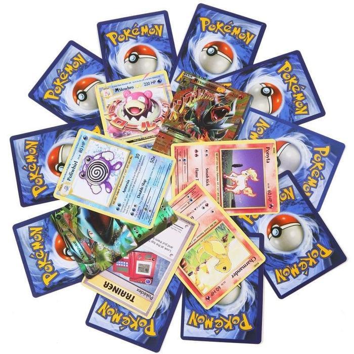1 Pack Mainan Kartu Pokemon Isi 25 Lembar / Mainan Kartu Koleksi Pokemon