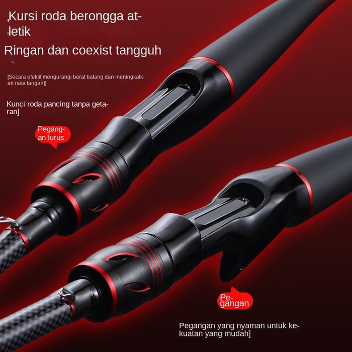 TERBARU 2025 CRUZAR Joran Pancing Laut - Spinning/Casting/Jigging, Nada M Sensitif & Kekuatan