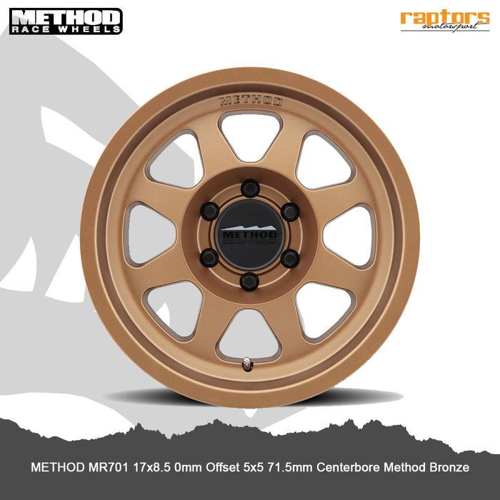 Method Racewheels MR701 R17x8.5,0mm, 5x5, 71.5mm Method Bronze (5PCS)