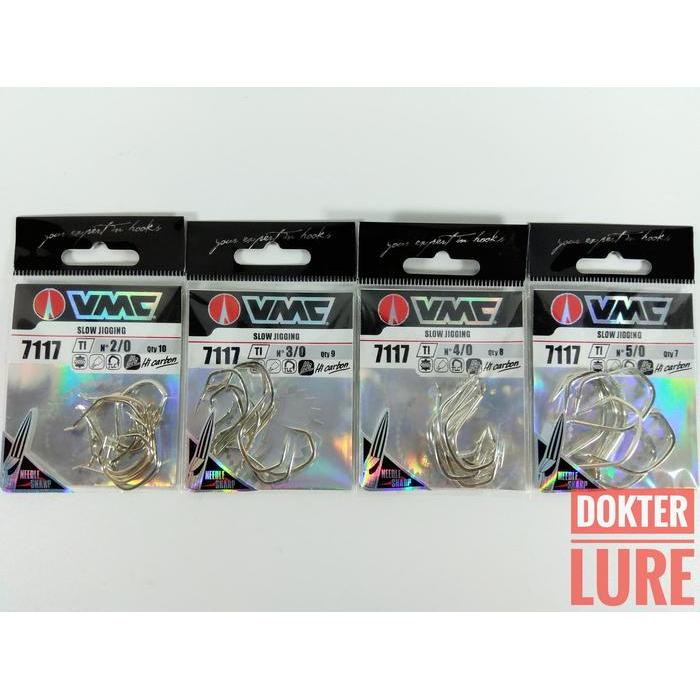 HOT SALE Hook VMC Slow Jigging 7117 5/0 7pcs KAil Metal JIg