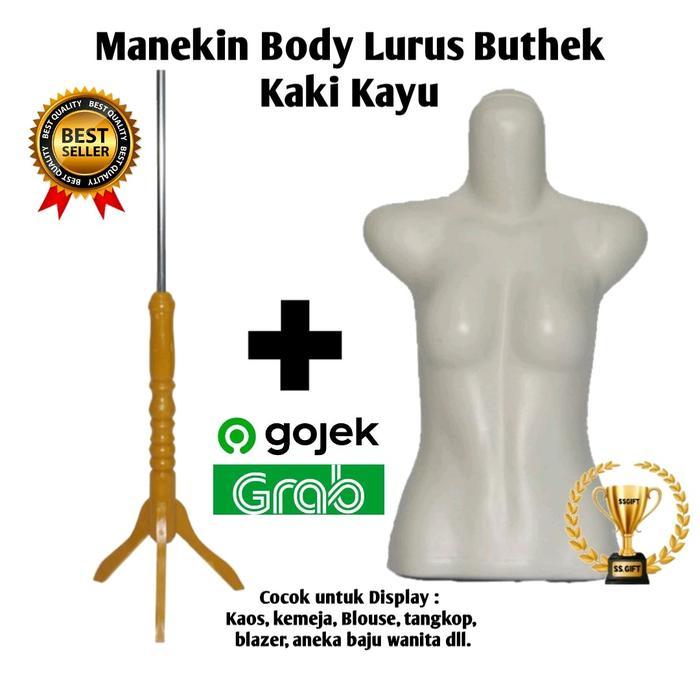 TERLARIS Manekin Lurus Buthek Patung Baju Patung Display Baju Grosir Manekin Murah Manekin Wanita