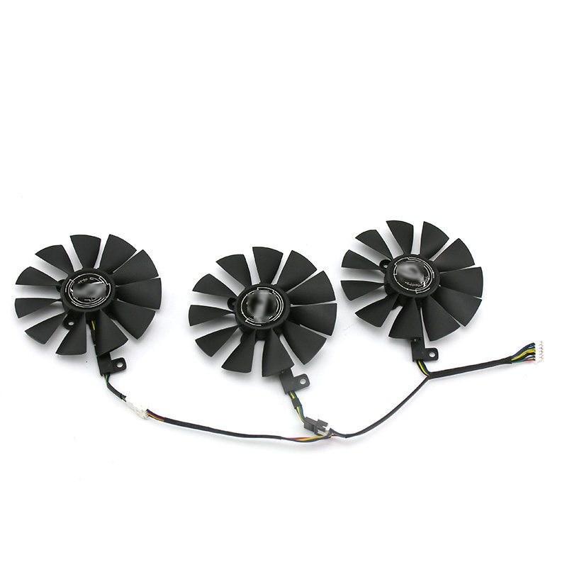 New Cooling Fan LED without Frame for ASUS STRIX RX580 RX480 GTX1080Ti GTX1080 GTX1070Ti GTX1070
