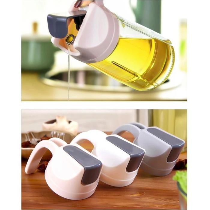 BOTOL MINYAK GORENG BAHAN KACA TEBAL 630ML / BOTOL KACA SERBAGUNA / OIL POT 630ML -zansen