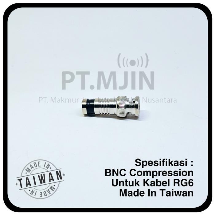 "New" Konektoe BNC Compression Rg6 Taiwan