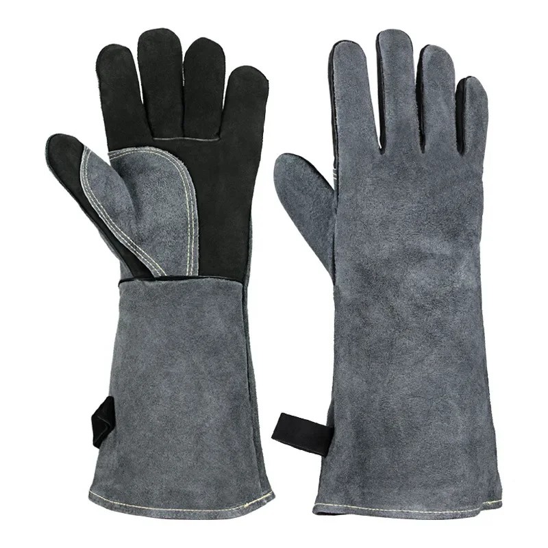 Cowhide Welding Glove,Leather Electric Welder Labor Protection Glove,,Heat Insulation Flame