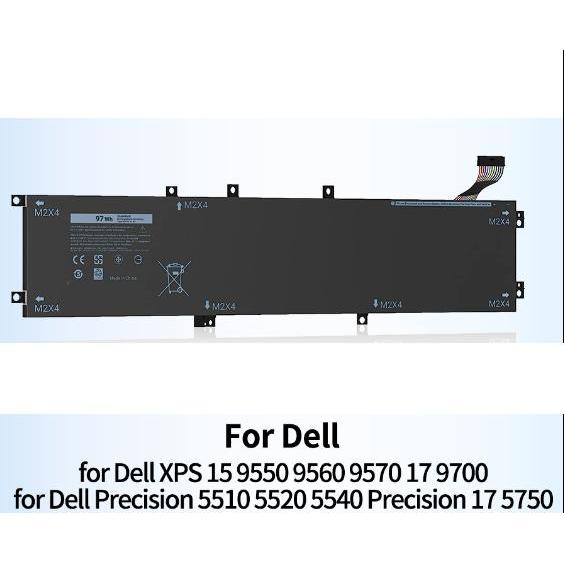 Battery Dell XPS 15 9550 9560 9570 6GTPY Precision 5510 5520 M5510