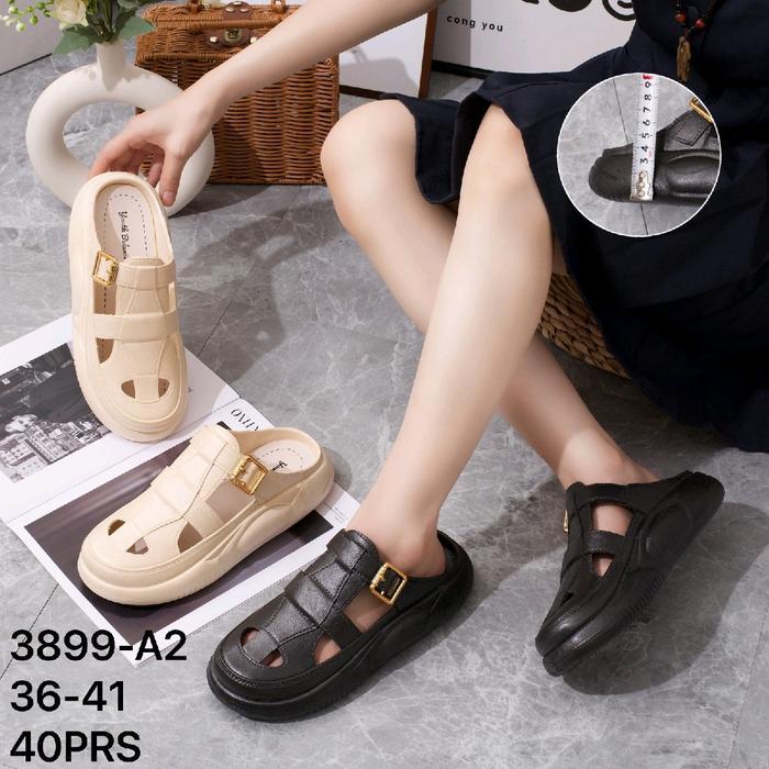 Sandal Karet Jelly Import Wanita Model Bustong slop Tulang Balance 3899-2
