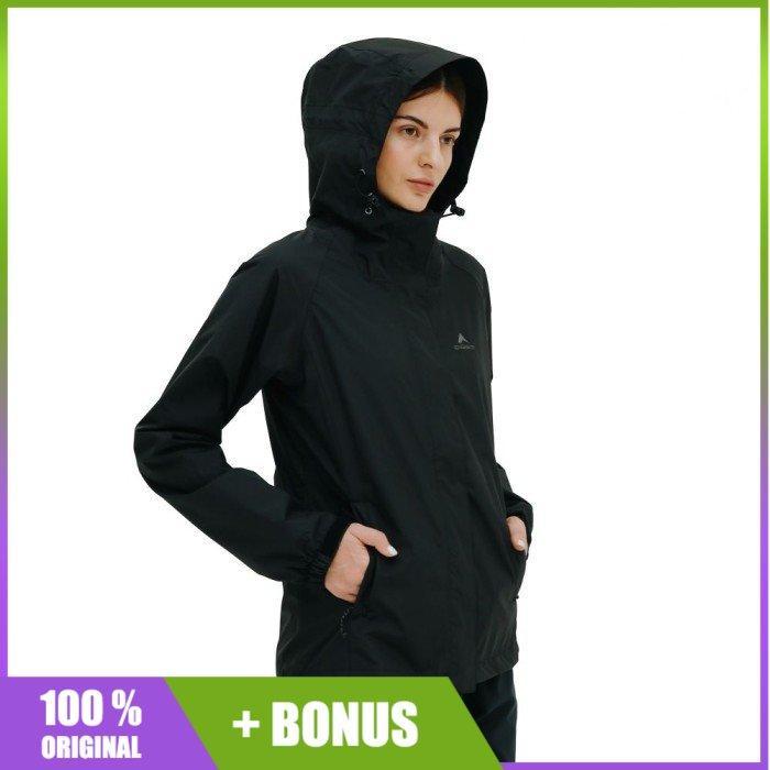 Jaket Cewek EIGER ROKATENDA JACKET Black Hitam 91000 6610 Original Bdg