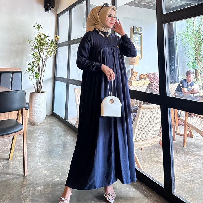 READY Shakia Twill Dress Wanita Muslim Gamis G00D QU4LITY
