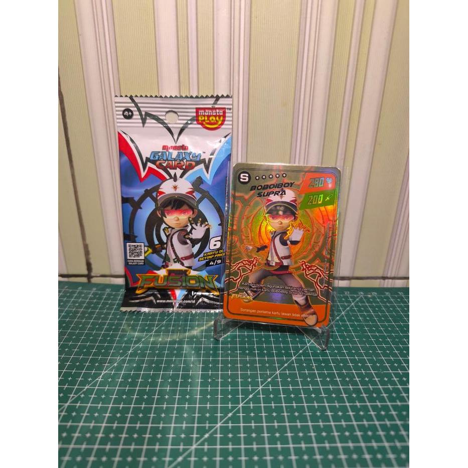 BOBOIBOY GALAXY CARD PEK FUSION LANGKA ALTERNATE ART GOLD - BOBOIBOY SUPRA