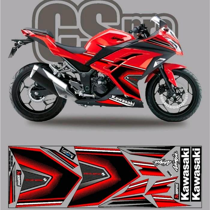 Striping Motor Ninja 250 Fi Se / Decal Stiker Kawasaki Ninja 250Fi Old Motorcycle