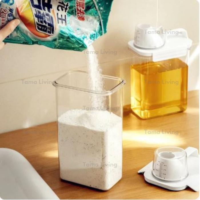 TAMA LIVING Nara Laundry Botol Refill Deterjen Laundry Organizer Botol Sabun Botol Refill Sabun