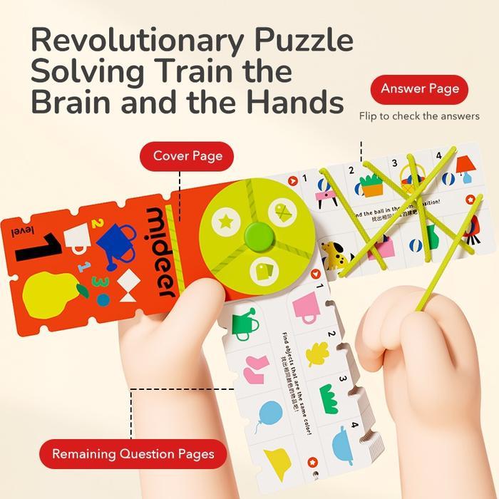 Mideer Match and Connect Playbook Mainan Edukasi Early Education Toys Anak Laki Laki Perempuan 3