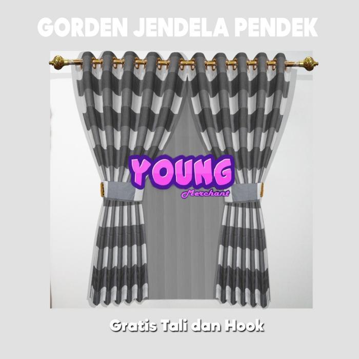 GORDEN JENDELA PENDEK - TIRAI JENDELA - HORDENG MOTIF - KORDENG JENDELA - GORDEN MOTIF KOTAK EMILY