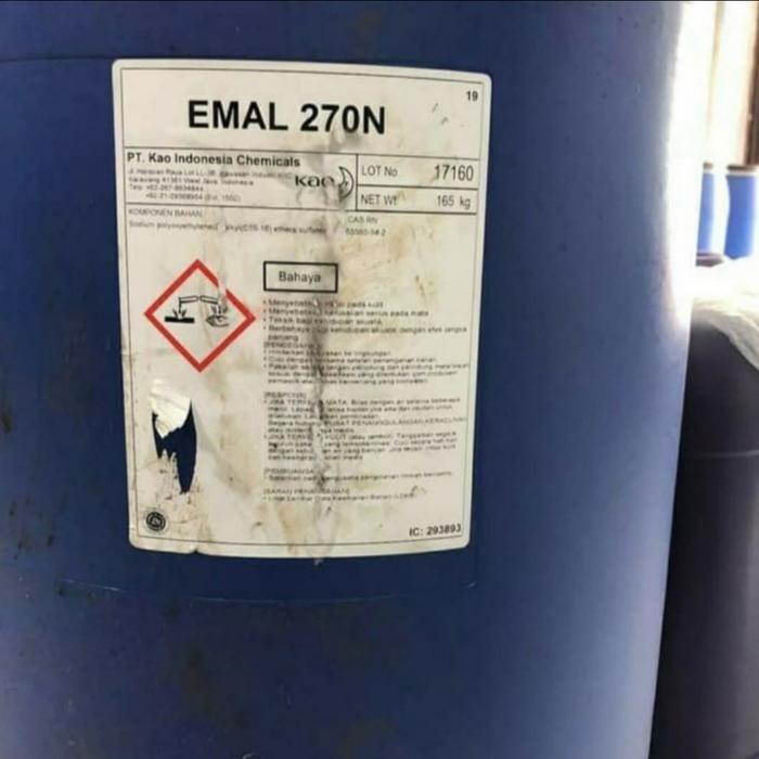 Texapon / Emal 270 N/ Bahan Baku Sabun Original Kao 1 Drum