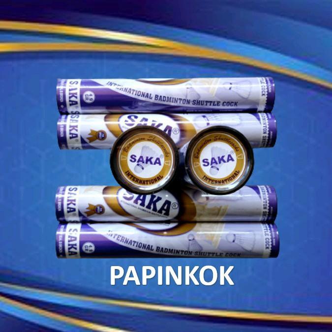 Shuttlecock Saka Ungu