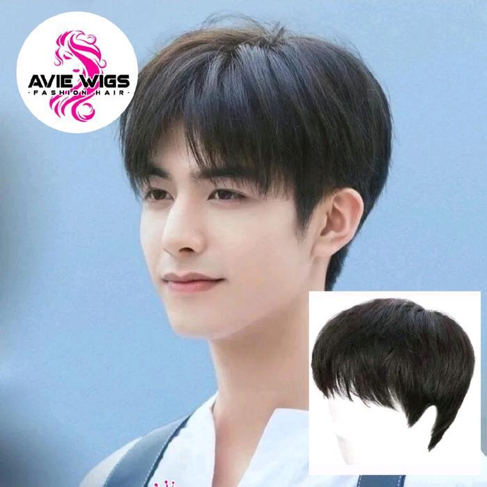 Wig Pria / Rambut Palsu Pria Model Korea