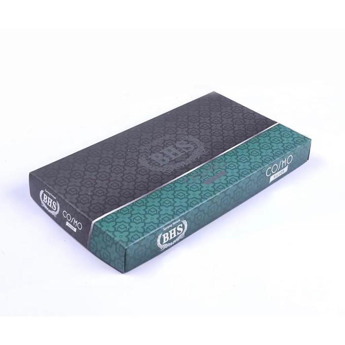 [Garansi Original] Sarung Bhs Cosmo Ppn Silver Motif K26 Warna Putih Polos Tumpal Kembang Selvedge