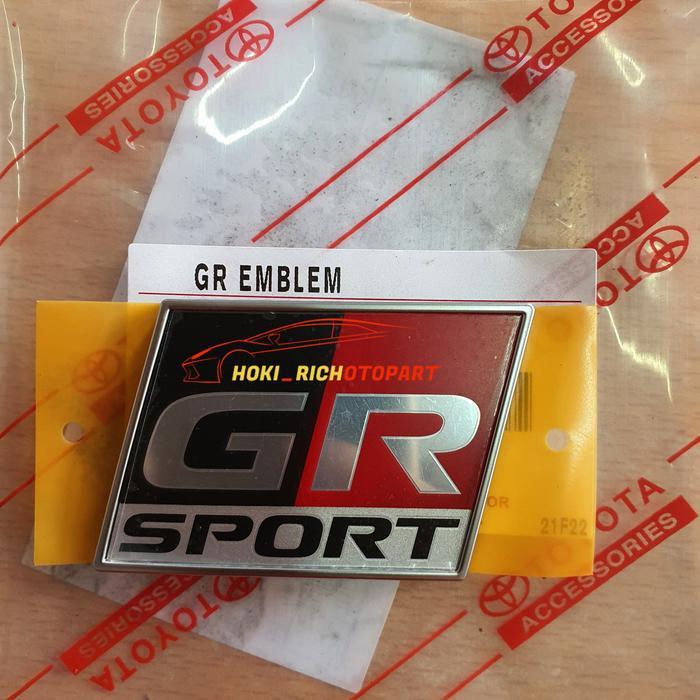 Emblem Logo Gr Sport Bagasi Belakang Fortuner 2021 Original