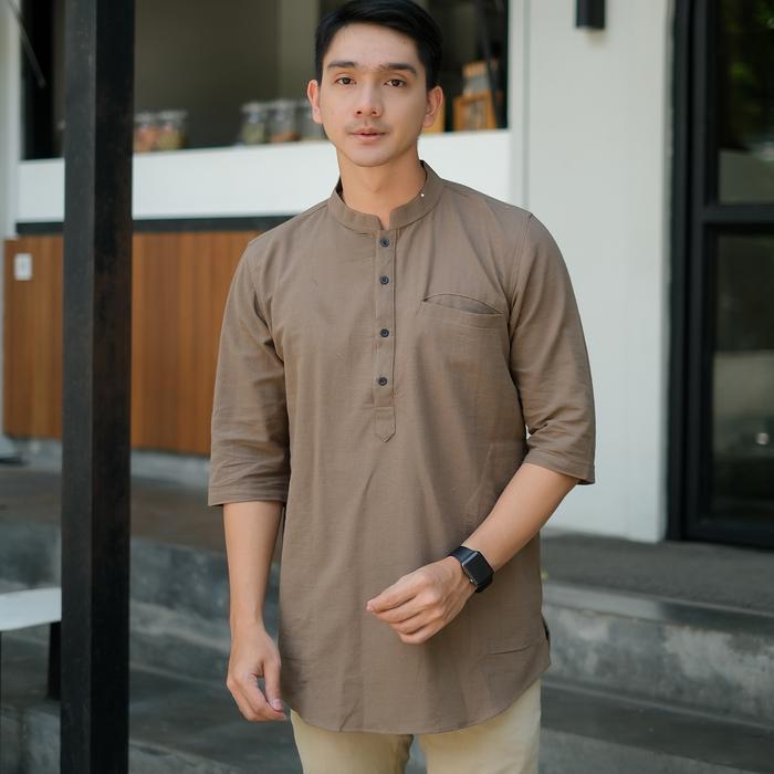 Kurta Pakistan Pria Kemeja Koko Kurta Pakistan Baju Koko Muslim Pria