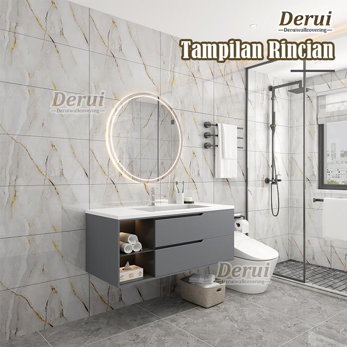 "New" 20pcs 30x60cm Granit Wallpaper Dinding Kamar Stiker VINYL Menirukan Lantai Cabinet Marbel Pvc