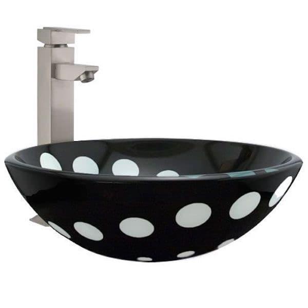 Wastafel kamar mandi - Wastafel cuci tangan kaca - P91
