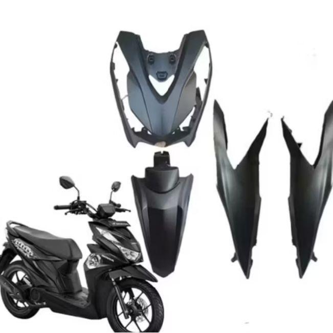 cover full body halus Honda beat street 2020 2023 warna hitam doff
