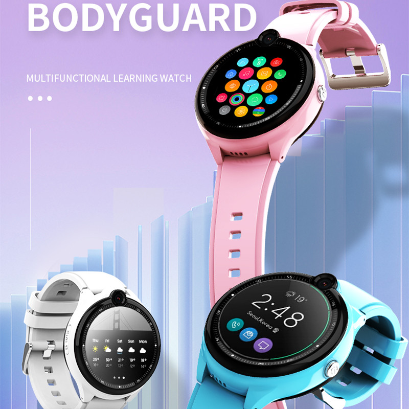 round Smart Watch Kids student 4G one button SOS call GPS Watch Video Call Camera Child safe