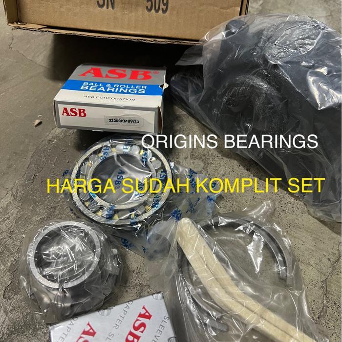 Bearing Komplit Adapter Housing Sn 509 22209 Cakw33 H309 Seal Asb Nkn