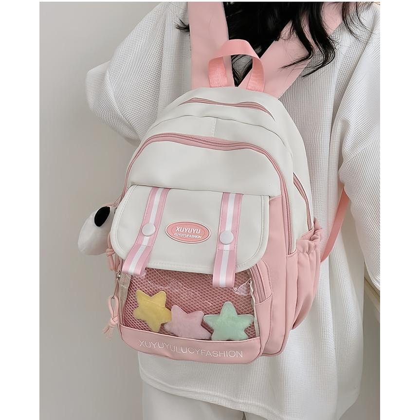 CodTas Sekolah Ins Lucu Wanita Seratus Kecil Mini Tas Bahu Kuliah Tas Ransel Perguruan Jepang Korea