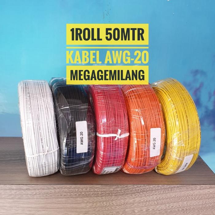 Kabel Awg 20 / Kabel 20 Awg ( 1 Roll 50 Meter )