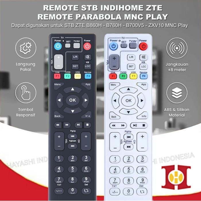 New Best Quality 100% Original Remote Stb Dvb Indihome Mnc Player Zte B860H B760H Zxv10 Junda Rm 001