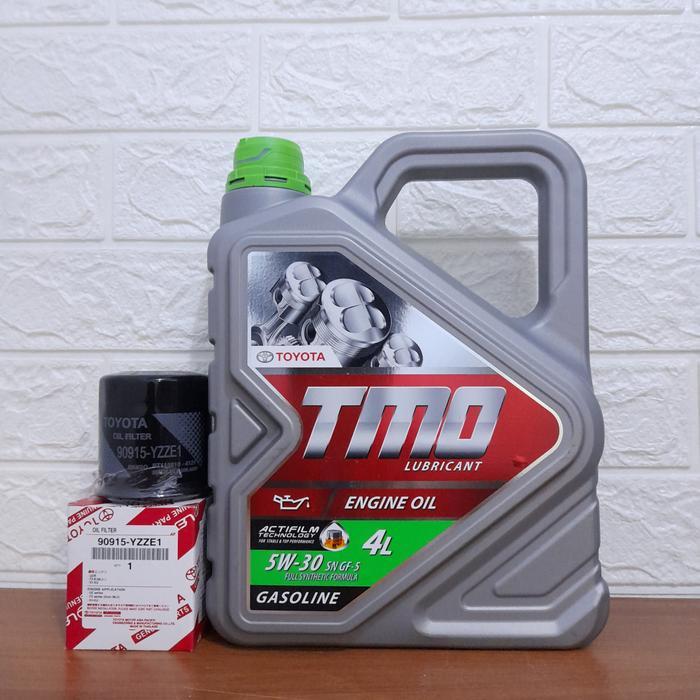 TERLARIS Paket oli toyota-tmo 5W-30 & filter oli yaris vios limo corola soluna