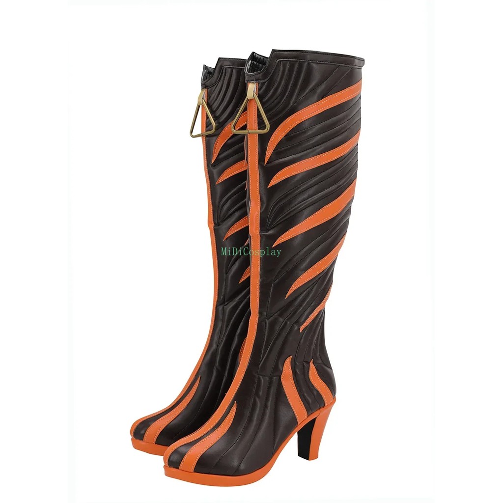 APEX LEGENDS LOBA ANDRADE COSPLAY BOOTS CUSTOMIZED HIGH HEEL LEATHER SHOES ANY SIZE