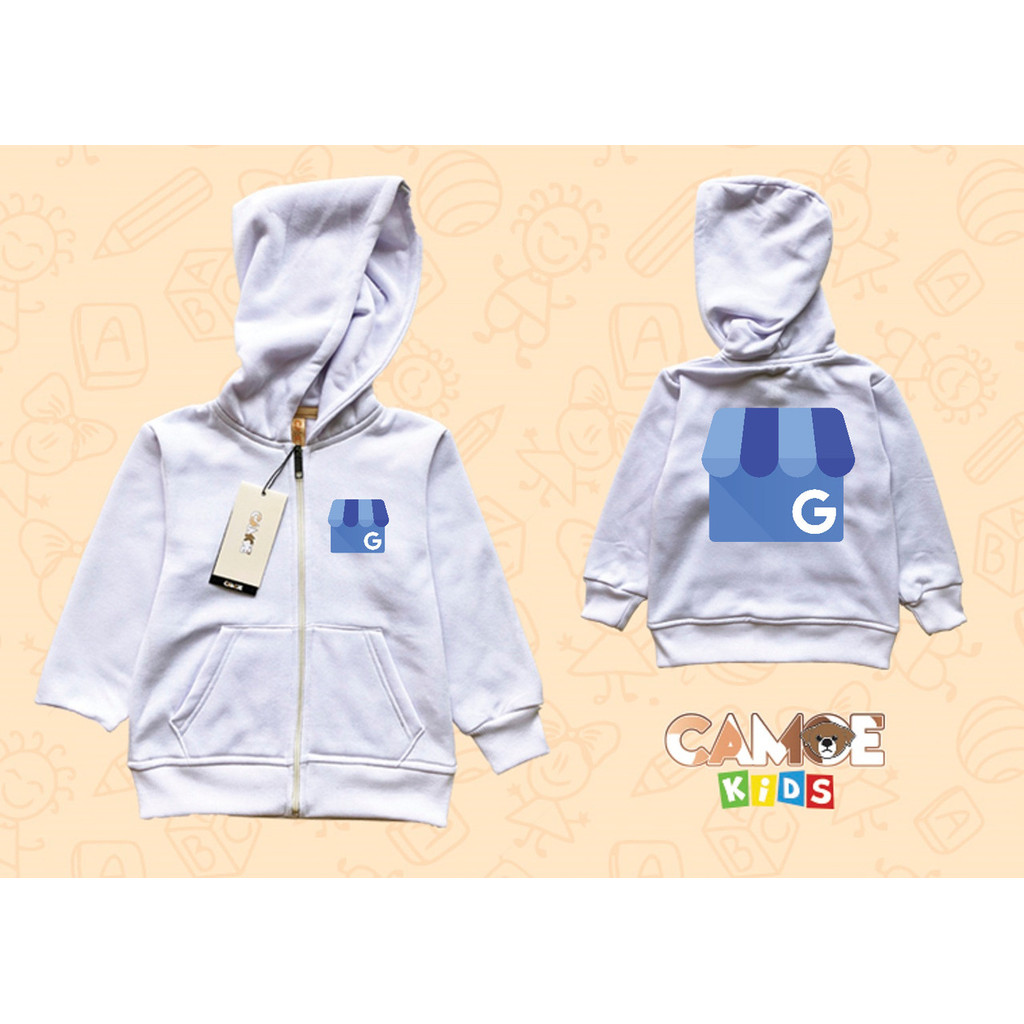 Jaket Hoodie Zipper Anak KIDS Google My Business Logo
