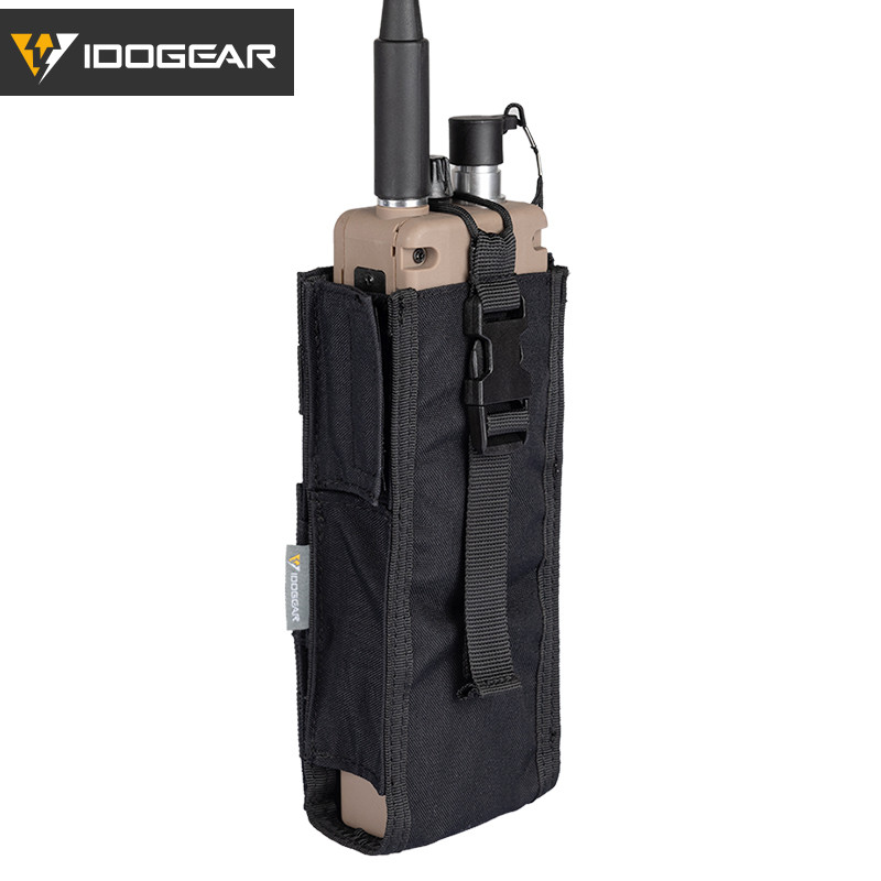 IDOGEAR Tactical Radio Pouch For Walkie Talkie Holder MOLLE MBITR TRI PRC-148 PRC152 Outdoor Sports 
