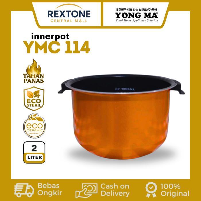 Yong Ma Panci Magic Com YMC 114 Eco Ceramic Anti Lengket 2 Liter Tahan Goresan Original 100%