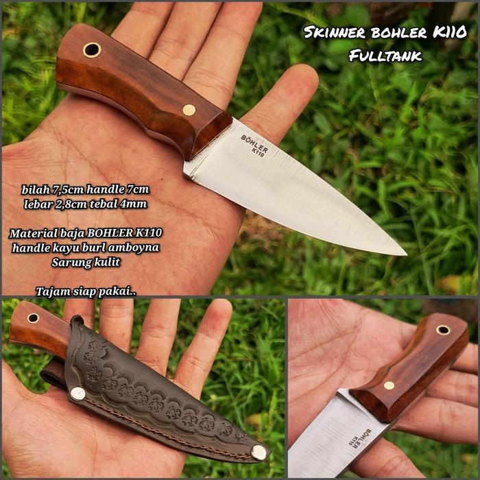 PISAU SESET SISIT KULIT SKINNER BAJA BOHLER K110 SUPER TAJAM PREMIUM Kitchenware Daging
