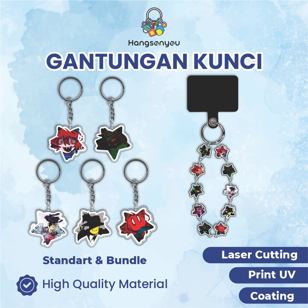 Ganci / Gantungan Kunci Akrilik ROBLOX FORSAKEN STAR KEYCHAIN (C00LKIDD, 1X1X1X1 BETRAYED, GASHARPOO