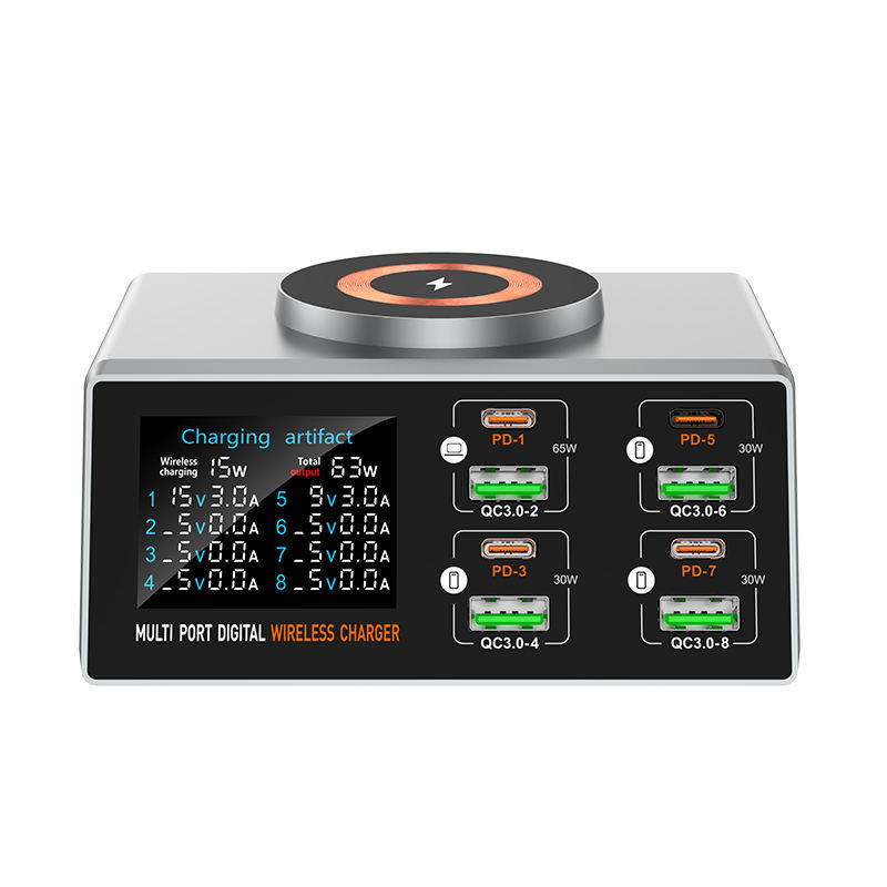 140W Smart Quick Charger 8-Port USB Fast Charging Station for Multiple Android Phone Travel Home