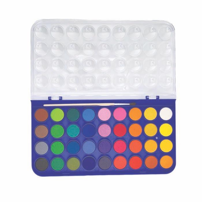 Bazic Washable Watercolors Set 36 Colors - Cat Air