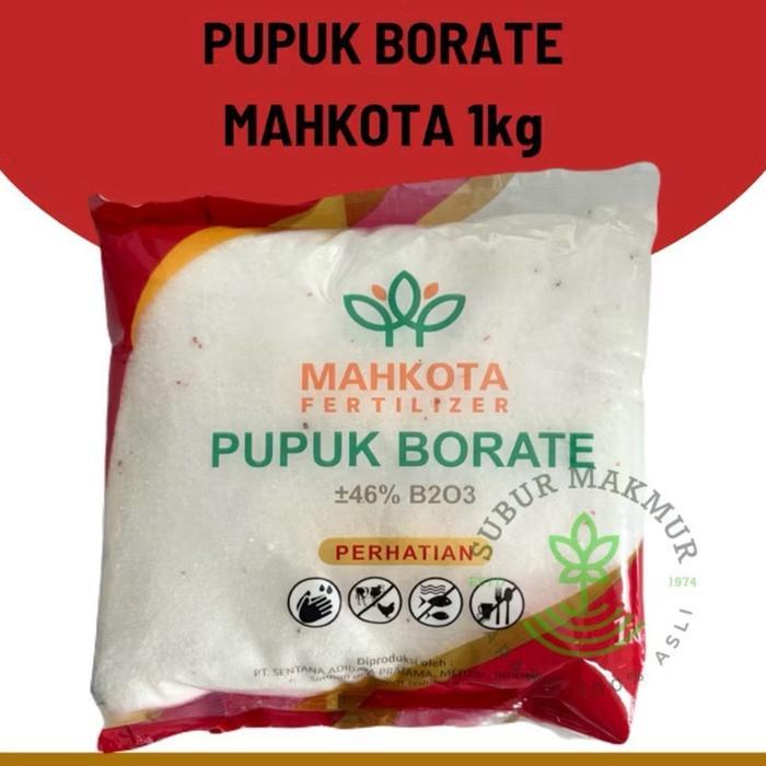 Pupuk Borate Mahkota 1kg (kemasan pabrik) Tanaman Sawit Tanaman Sayur Tanaman Buah