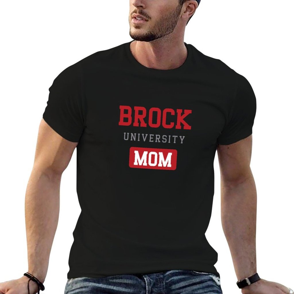 Brock University Mom Design T-Shirt graphic t shirt vintage anime t shirts t shirt men 100 cotton