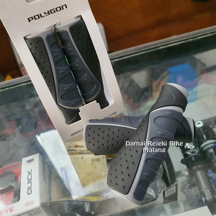 Hand Grip / Handgrip Polygon Comfort Dengan Palm Rest Untuk Sepeda Promo