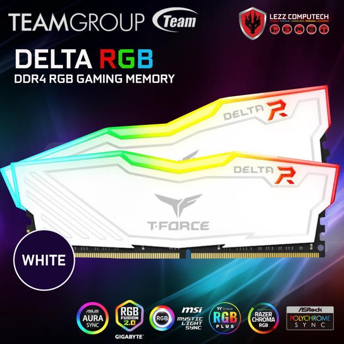 Team Delta RGB White DDR4 16GB (2x8GB) 3200Mhz - TF4D416G3200HC16CDC01