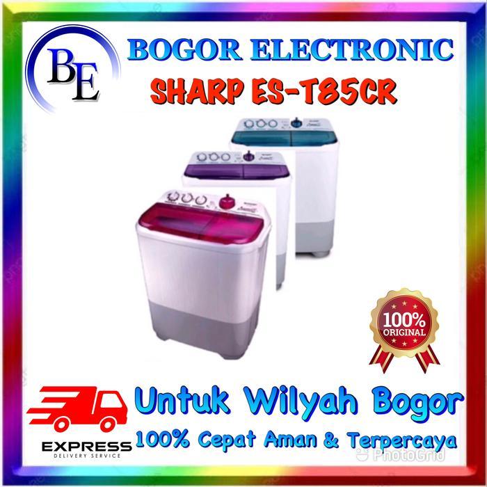 SHARP MESIN CUCI 2 TABUNG 8KG ES-T85CR ES T85CR 85CR